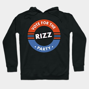 Vote for the Rizz Party Meme Political Humor Hoodie